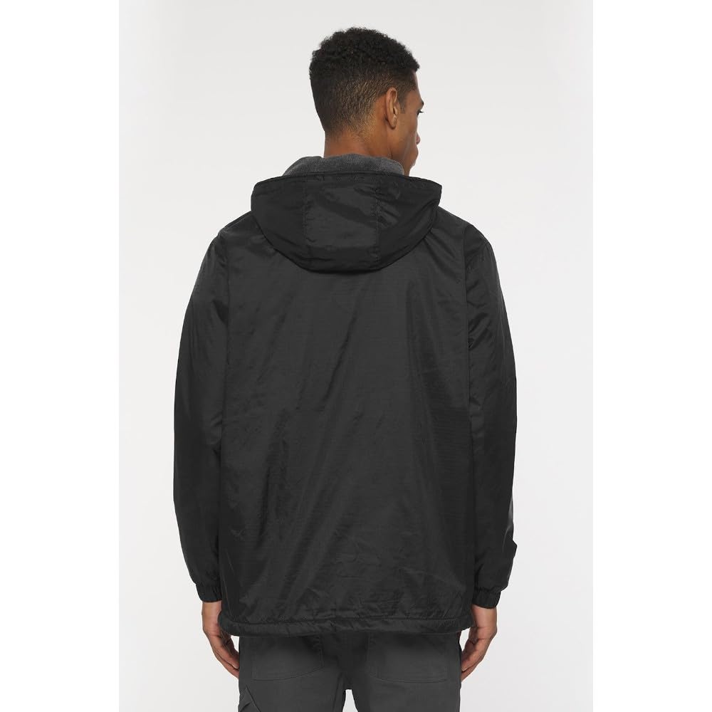 Dickies Men's Fleece Lined Hooded Jacket - Warm Winter Work Jacket with Hood for Outdoor & Construction Work - Perfect for Cold Weather & Heavy Duty Jobs