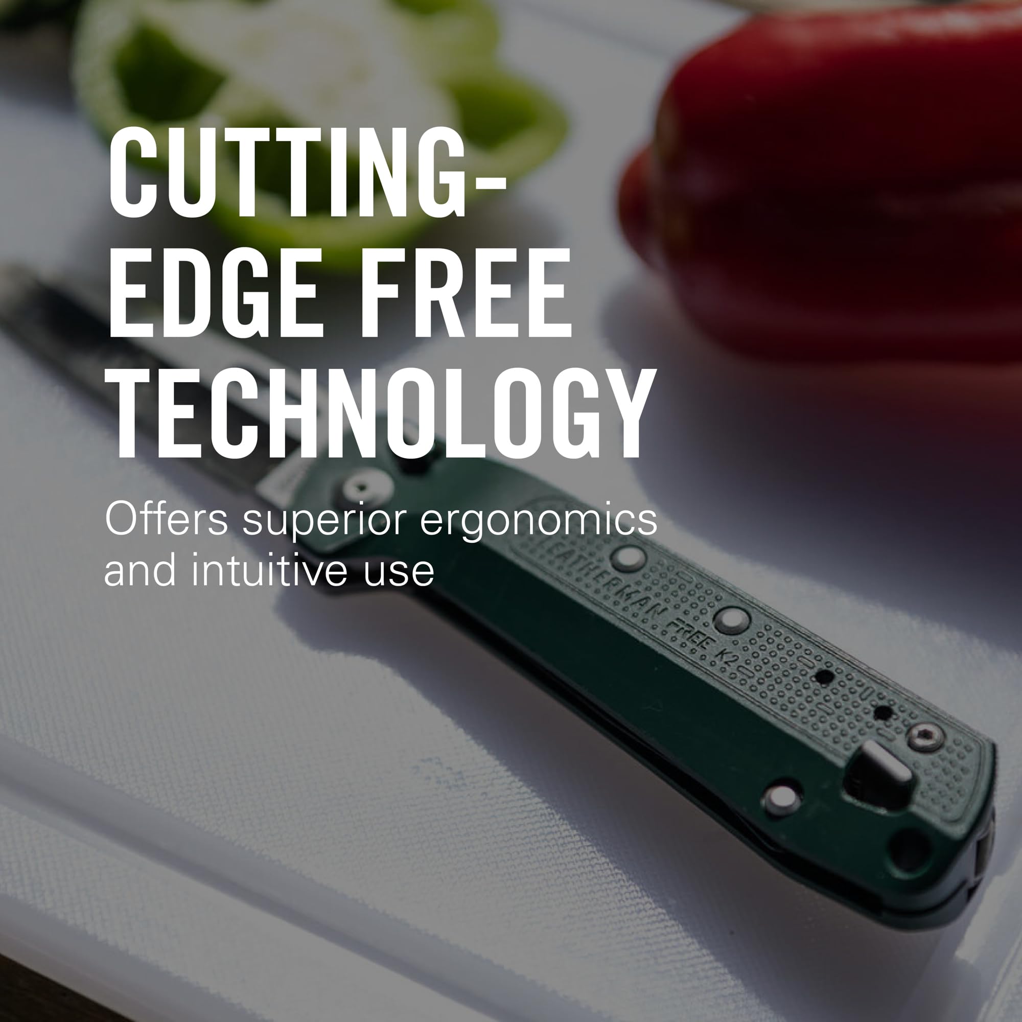 LEATHERMAN FREE K2 Folding Pocket Knife - 8-in-1 Multitool for EDC, Camping, Hiking & Survival Gear | Made in USA | Compact Gray Pocket Knife for Everyday Carry, Home Improvement & Outdoor Adventures