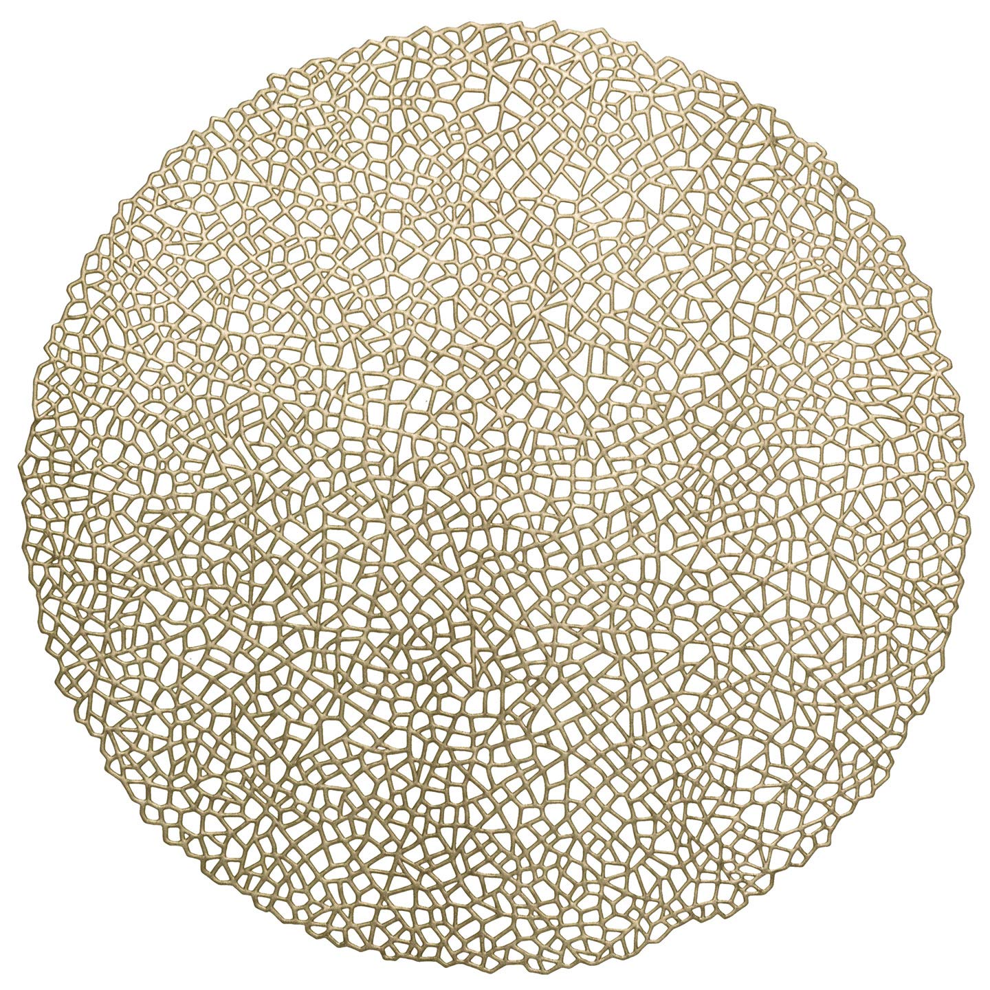 120-Pack Premium Metallic Vinyl Placemats for Weddings & Events - Elegant Table Decor in Mystique Gold - Perfect for Dinner Parties, Bridal Showers & Holiday Gatherings
