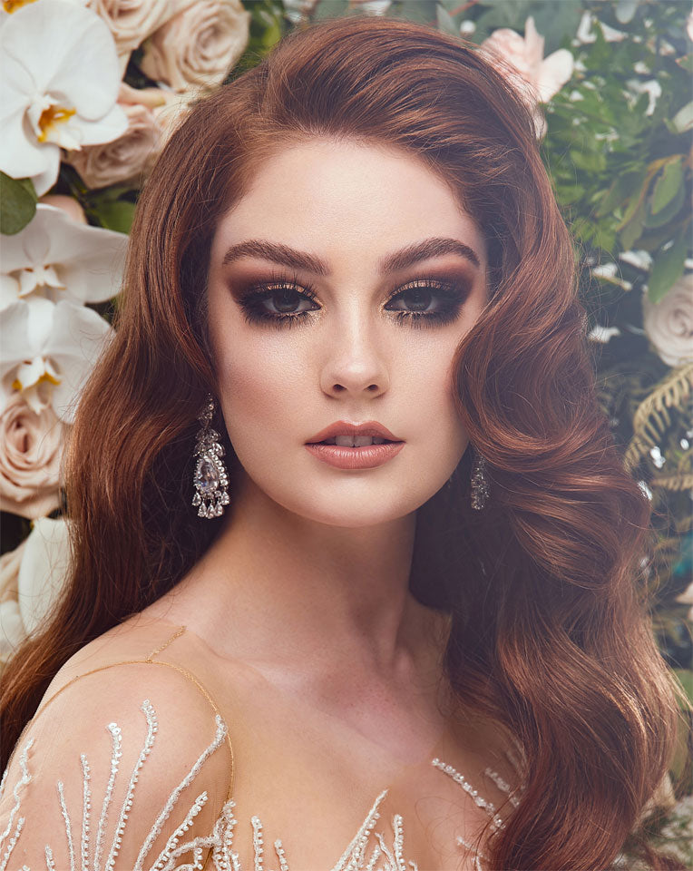 Stephanie Browne Liz Statement Crystal Bridal Earrings – Elegant Wedding Jewelry for Brides, Bridesmaids & Special Occasions