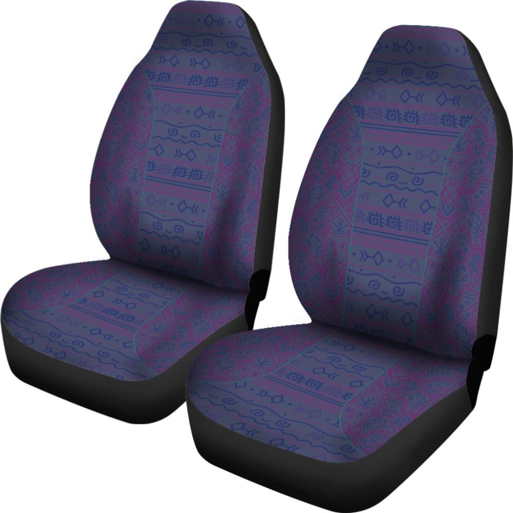 Premium Aztec Light Purple Blue Car Seat Covers - Universal Fit for Cars, Trucks & SUVs - Stylish Protection for Daily Commutes & Road Trips