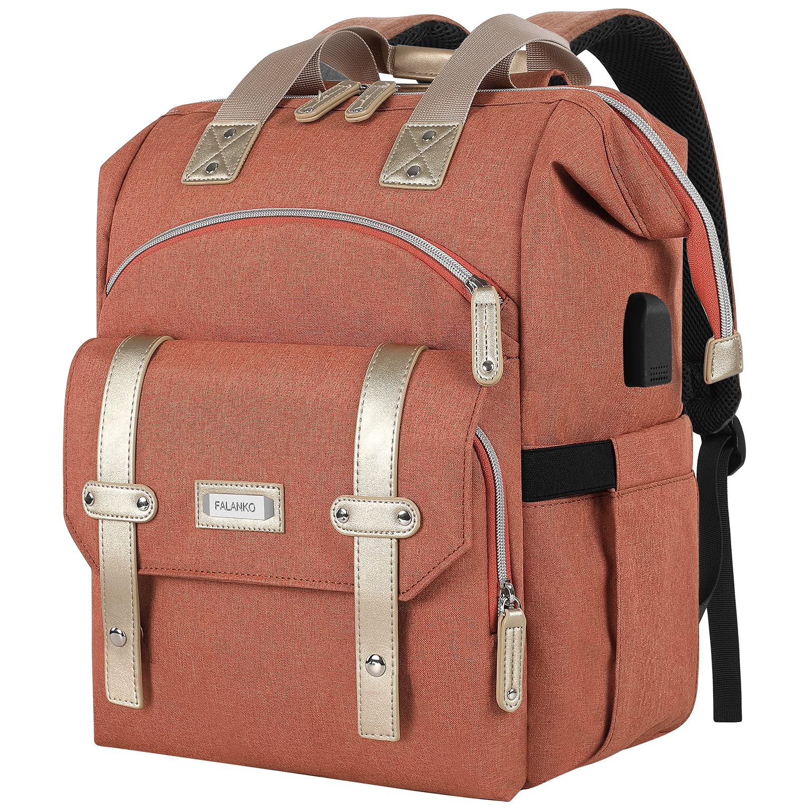 Stylish Women's Laptop Backpack with USB Charging Port - 15.6 Inch Anti-Theft College Backpack for Work & Travel, RFID Protection School Bag - Perfect for Commuting, Business Trips & Campus Life