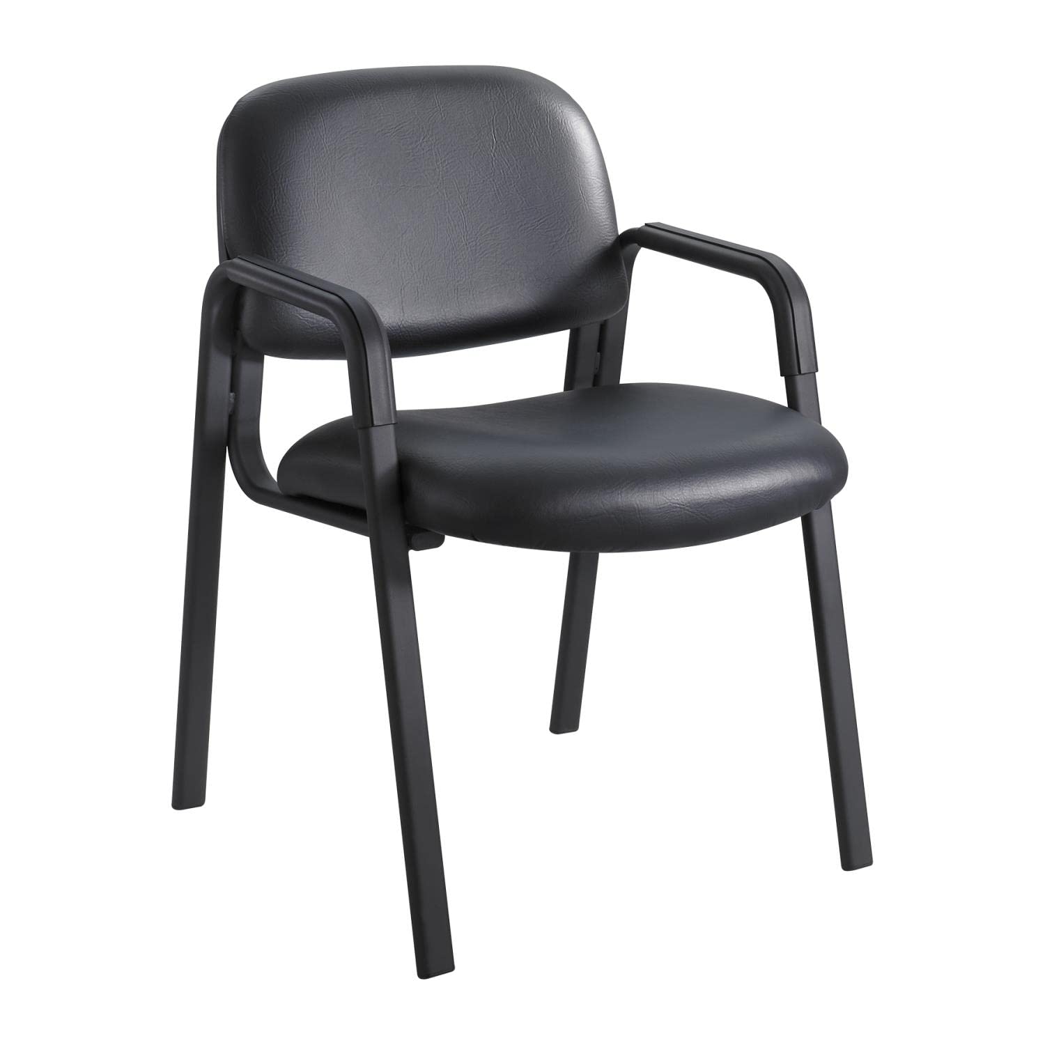 Safco Cava Urth Straight Leg Guest Chair - Vinyl Upholstered Office Chair for Reception & Waiting Areas - Ergonomic & Comfortable Seating Solution for Home & Business Use