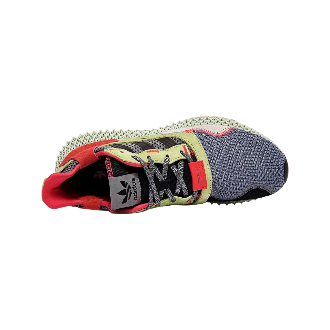 adidas ZX 4000 4D Running Shoes - Grey/Three/Hi-Res Yellow - Lightweight Comfort for Men's Athletic Training & Casual Wear