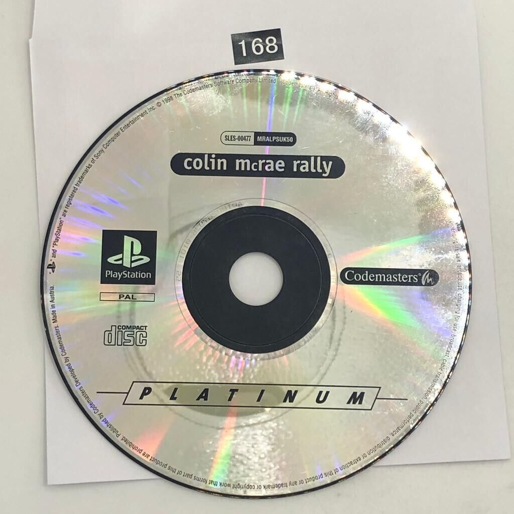 Colin McRae Rally PS1 Game - Original Playstation 1 Disc Only - Classic Racing Game for Retro Gaming & Collectors