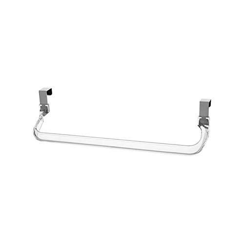 Stainless Steel Bathroom Towel Stand & Kitchen Cabinet Door Hanging Shelf - Space Saving Organizer for Bath Towels, Robes, Spices & Utensils - Perfect for Small Bathrooms, Kitchens & Closets