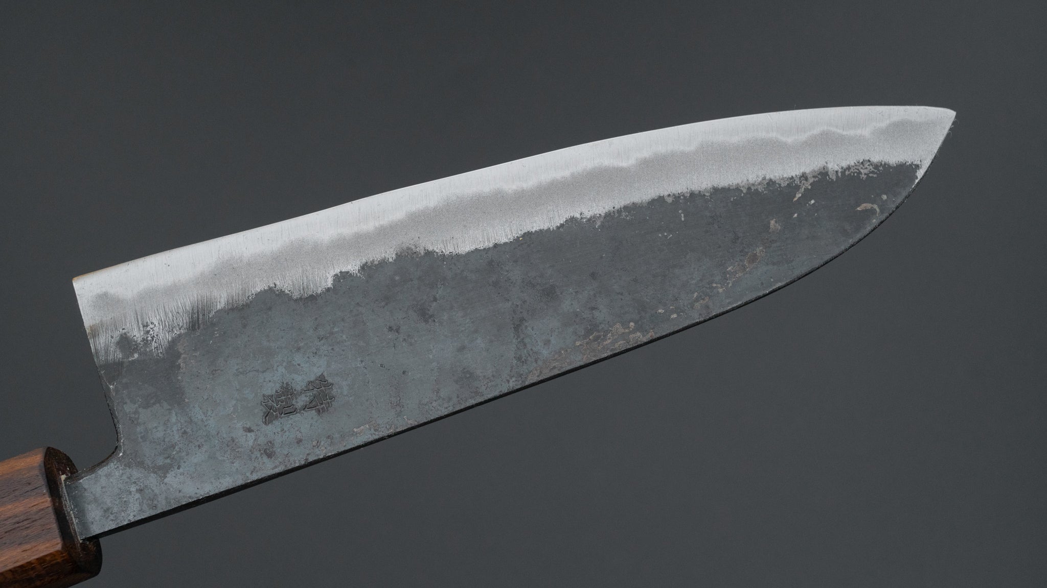 Hitohira Tosa Kurouchi White #2 Santoku Knife 165mm - Japanese Chef Knife with Walnut Handle & Ziricote Ferrule - Perfect for Slicing, Dicing, and Chopping Vegetables, Meat, and Fish