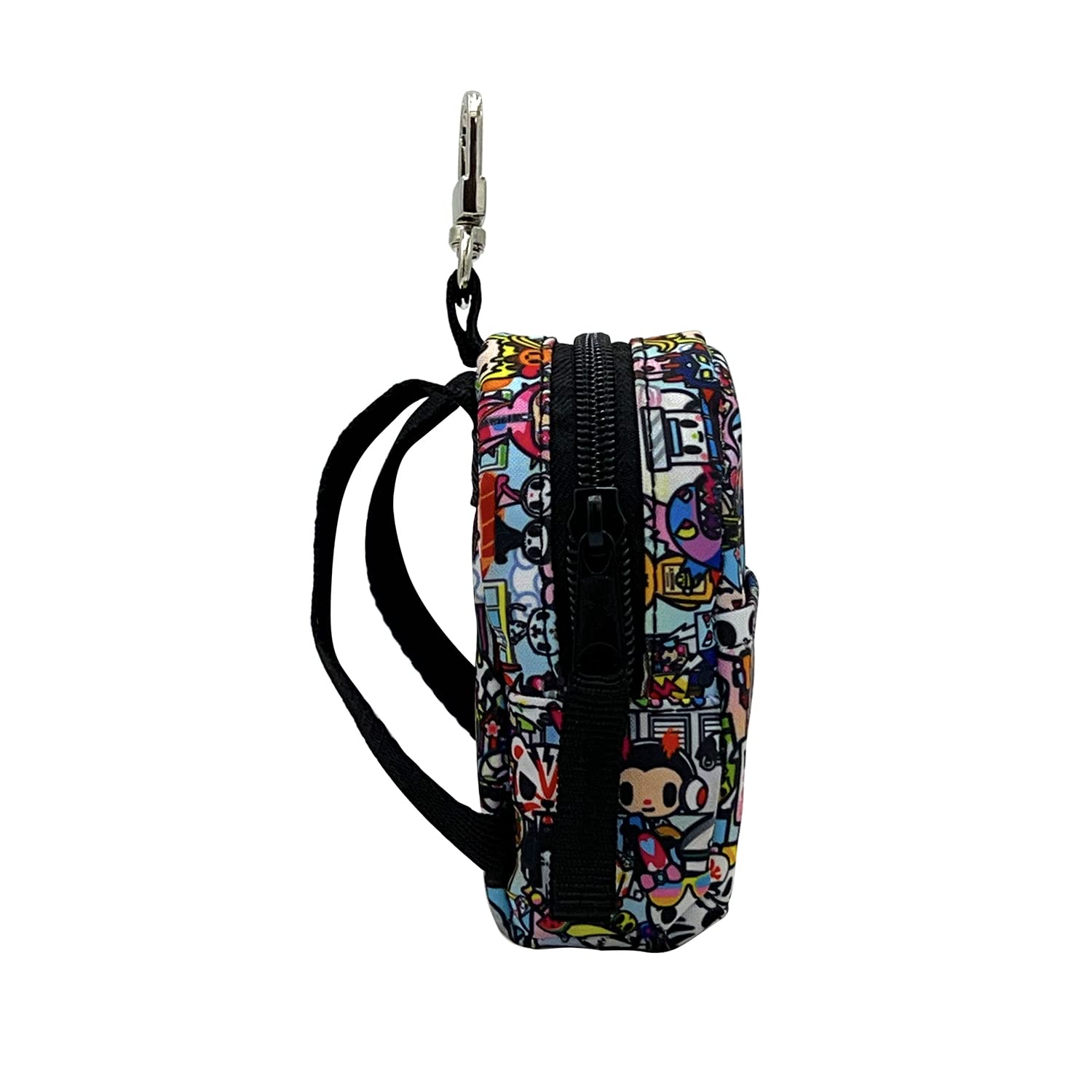 Tokidoki Kawaii Micro Backpack Keychain - Cute Mini Backpack Purse for Girls, Black Small Size | Perfect for School, Travel & Cosplay Accessories