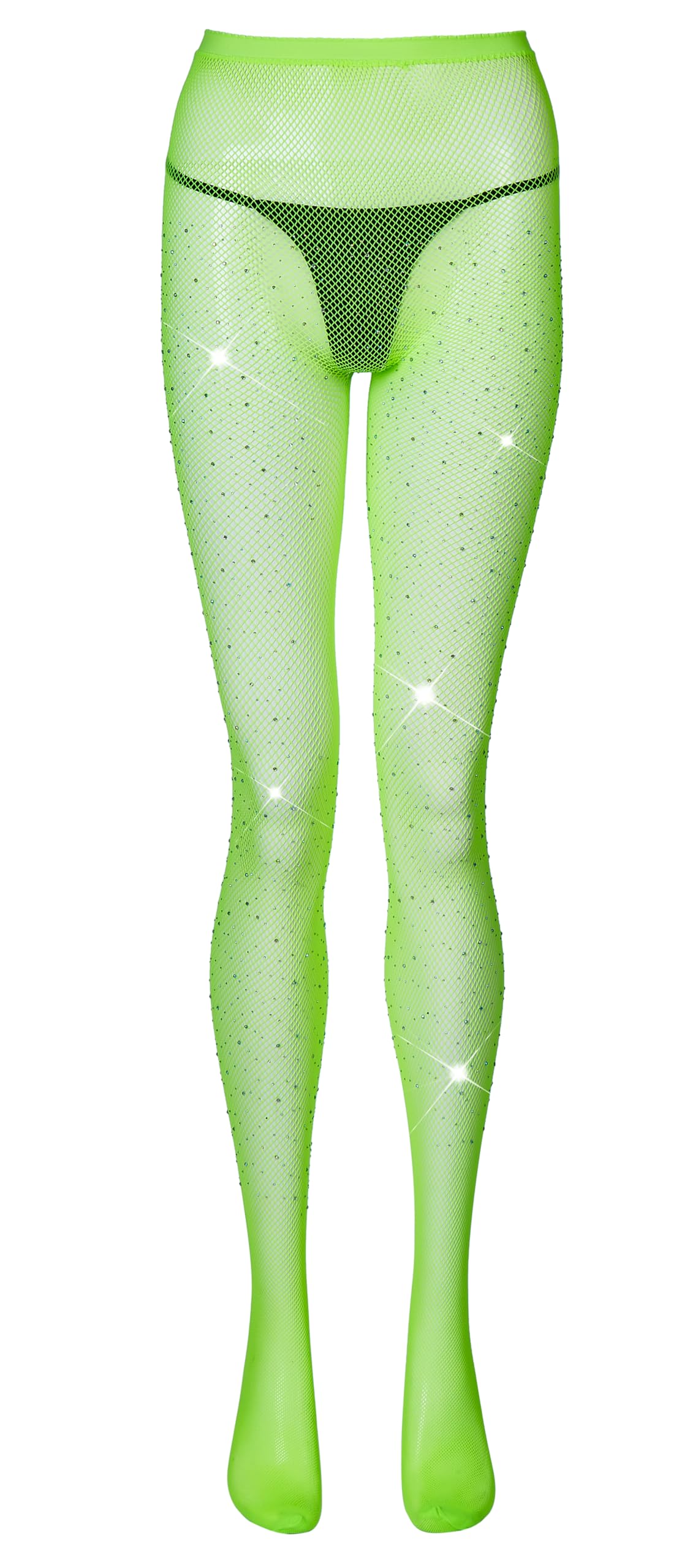 Sparkly Rhinestone Fishnet Tights for Women - Plus Size High Waist Shiny Pantyhose with Glitter Details, Fairy & Party Stockings | Perfect for Cosplay, Nightclub Outfits, Halloween Costumes and Festive Occasions
