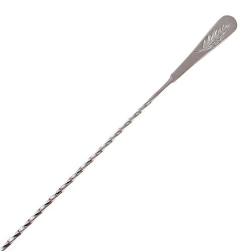 18 oz Cocktail Mixing Glass with Long Handle Stainless Steel Bar Spoon - Professional Drink Pitcher for Chilling & Mixing Stirred Cocktails - Perfect for Home Bars, Cocktail Parties & Bartending