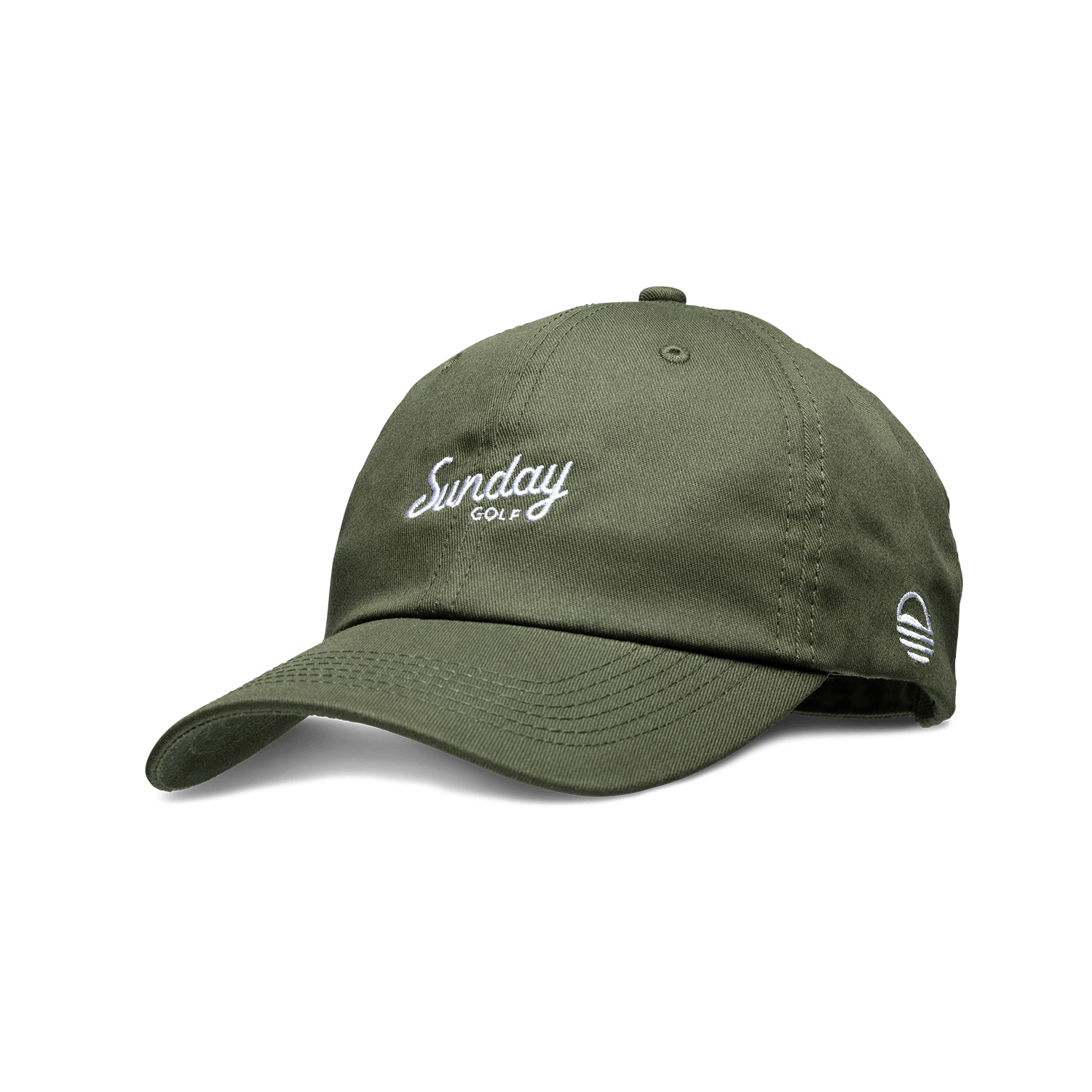 Sunday Golf Dad Hat - Olive Green Adjustable Baseball Cap for Men | Perfect for Golf, Casual Wear & Outdoor Activities
