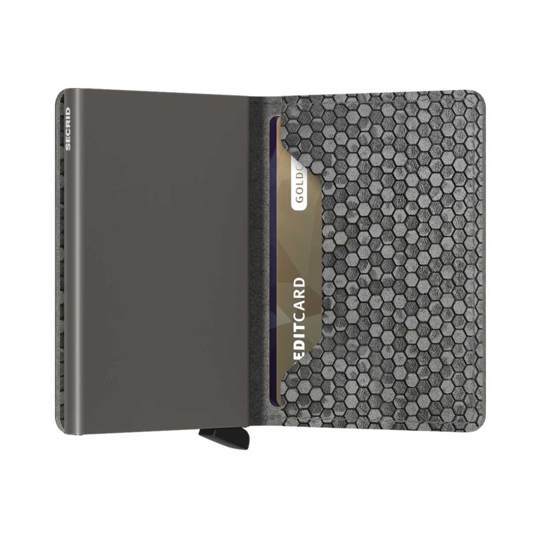 SECRID Slimwallet Hexagon - RFID Blocking Minimalist Wallet for Men & Women | Compact & Durable Card Holder for Travel, Business & Everyday Use