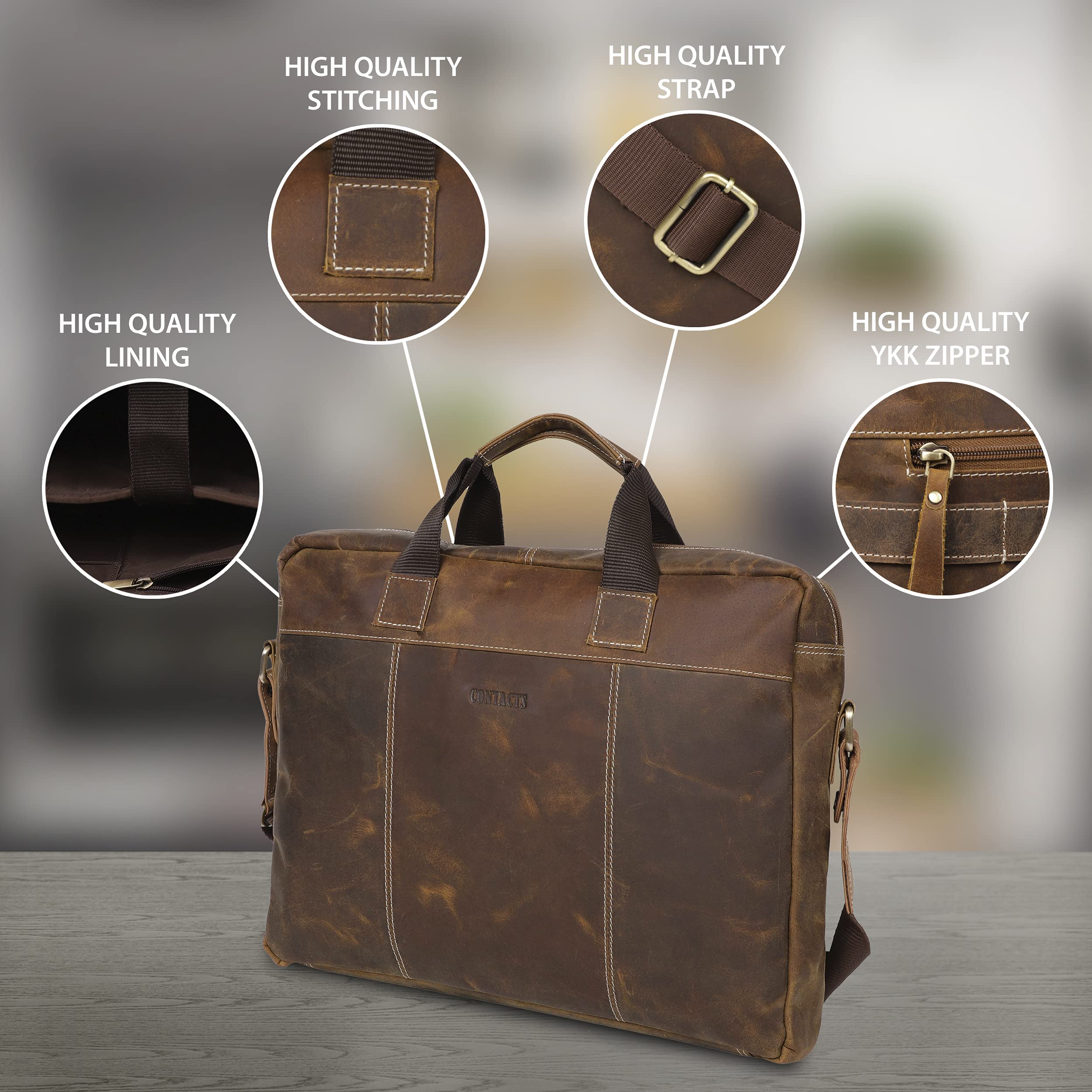 Genuine Leather 15.6