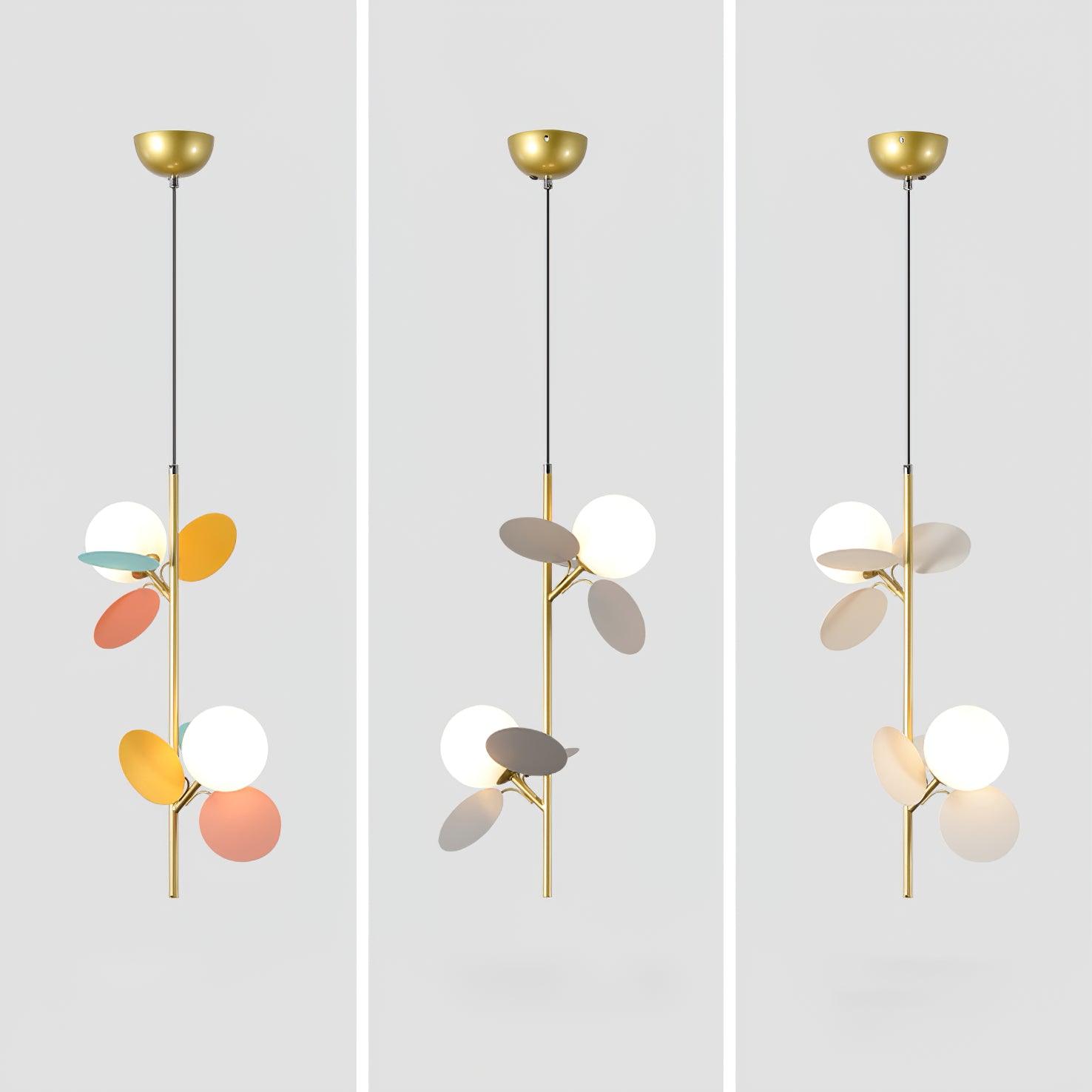 Blanca Pendant Light - Modern Hanging Ceiling Lamp for Kitchen Island, Dining Room & Bedroom | Elegant Glass Shade with Brass Finish | Indoor Lighting Fixture