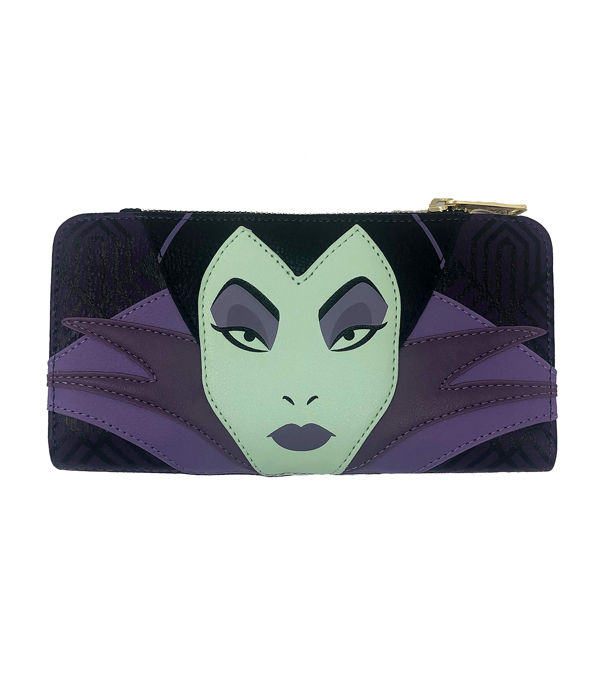Loungefly Disney Maleficent Top Zip Wallet - Official Licensed Accessory for Disney Fans | Perfect for Cosplay, Collecting & Everyday Use