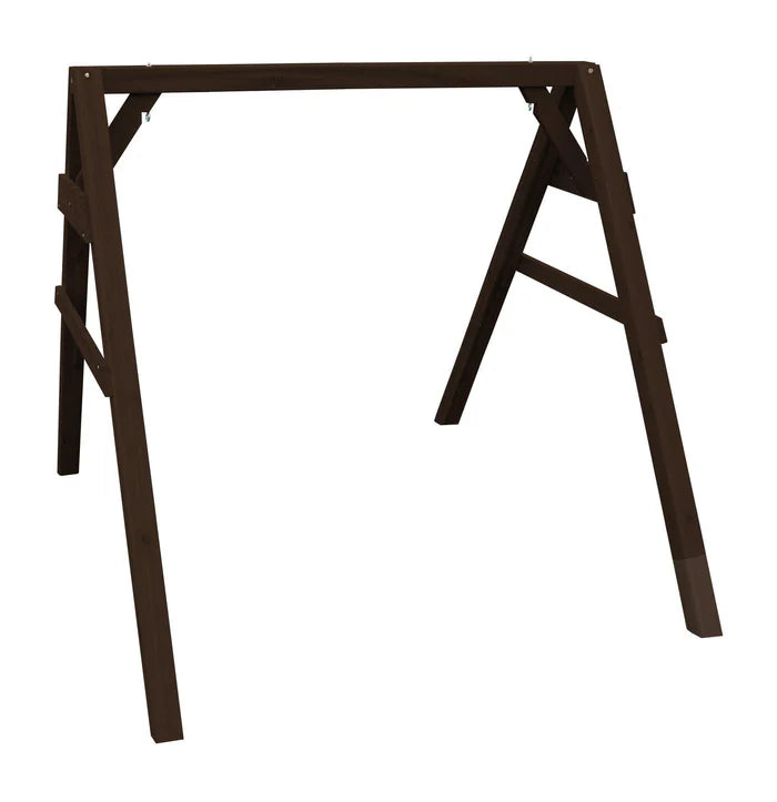 Regallion Heavy Duty A-Frame Swing Stand with Hangers - Outdoor Metal Swing Set for Backyard, Garden, or Patio - Perfect for Kids and Adults Relaxation