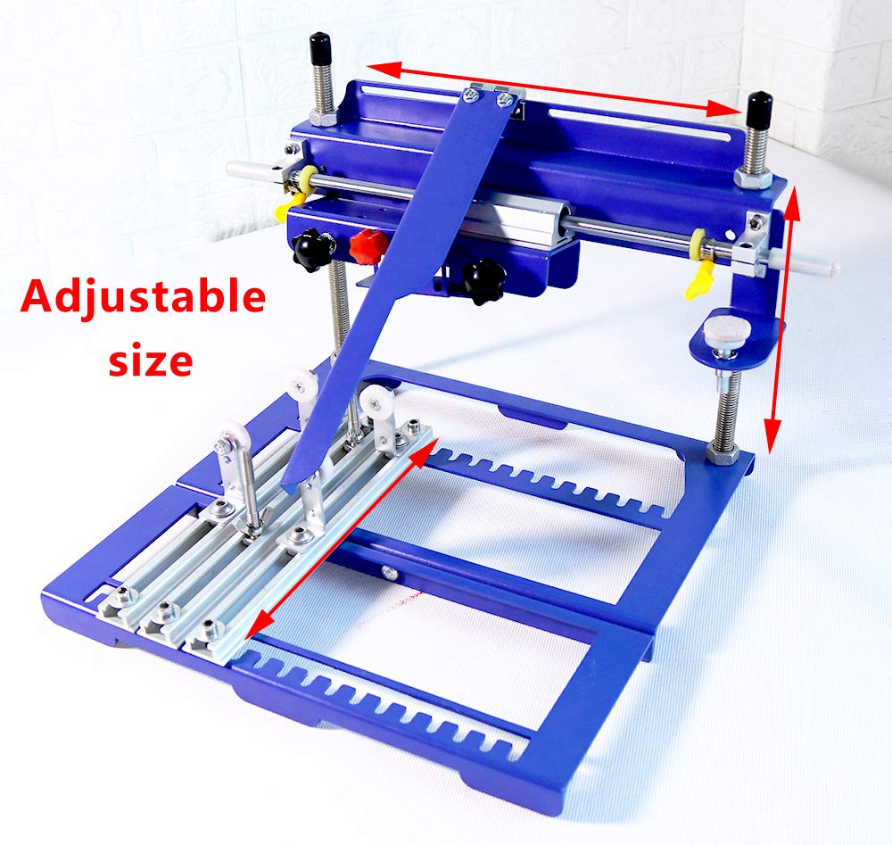 TECHTONGDA 6x8 Inches Cylindrical Screen Printing Machine for 6.7