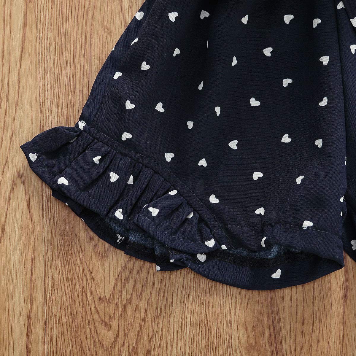 Adorable Toddler Baby Girl Heart Print Suspender Romper Jumpsuit - Cute Summer Outfit for Holidays & Playdates | Perfect for Birthday Parties, Beach Trips & Family Photos