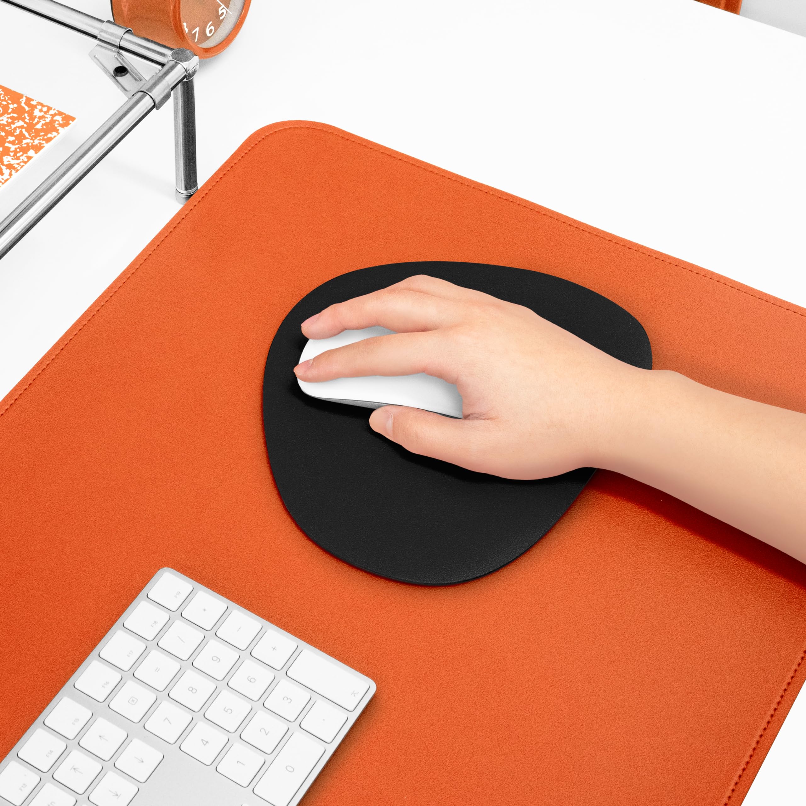 Non-Slip Washable Waterproof Mouse Pad for Computer & Laptop - Large Black Gaming Mousepad for Office, Home & Work Desk Accessories