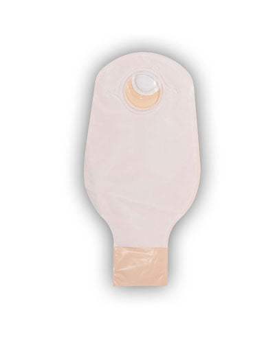 Convatec Natura 2-Piece Drainable Ostomy Pouch with Clip Closure - No Filter, Opaque Comfort Panel (Orange, 38mm/1.5