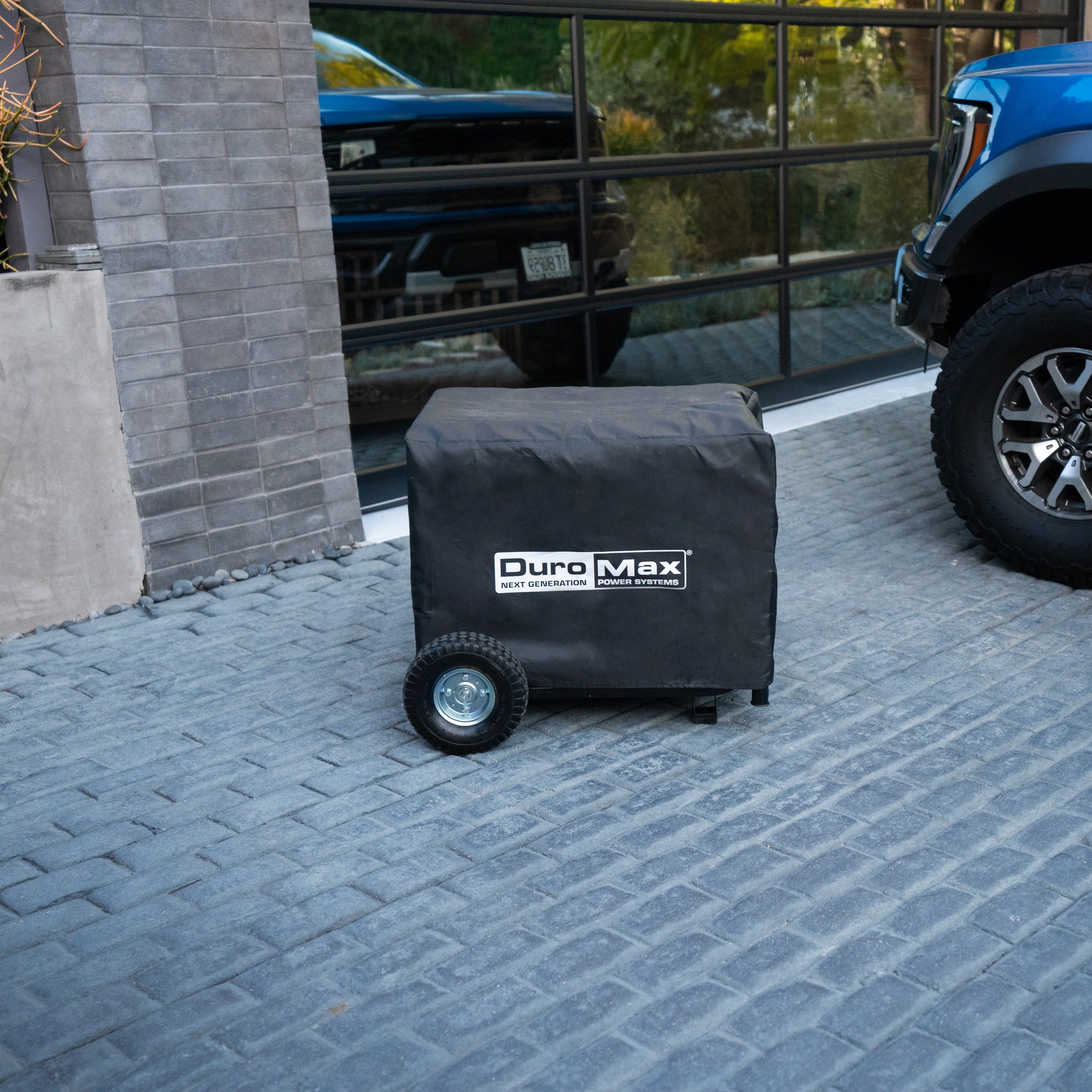 Waterproof & Dustproof Portable Generator Cover - Heavy Duty Weather Resistant Protection for Outdoor Camping, RV Trips & Emergency Power Backup