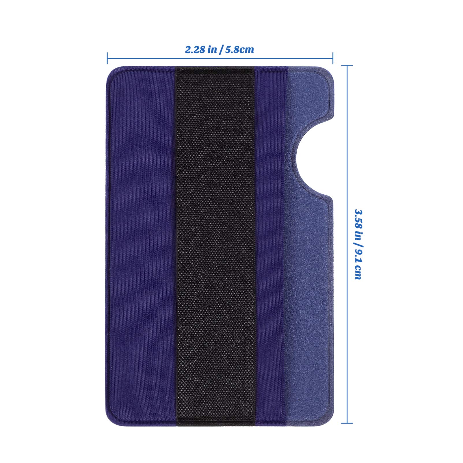 Hemobllo 1pc Sticky Phone Wallet - Slim Card Holder for iPhone & Android - Stick-On Back Pocket for Credit Cards, ID, Cash - Perfect for Women's Travel, Gym & Everyday Use