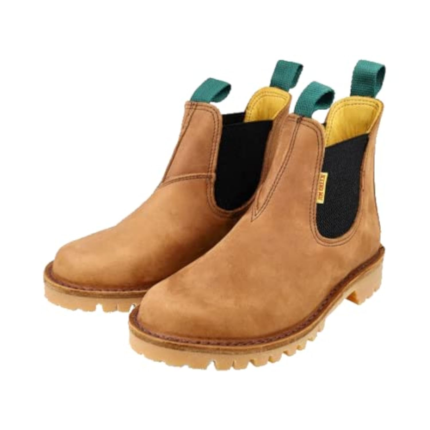Jim Green Men's Stockman Slip-On Boots - Water Resistant Full Grain Leather Work & Dress Boots for Outdoor, Casual & Office Wear