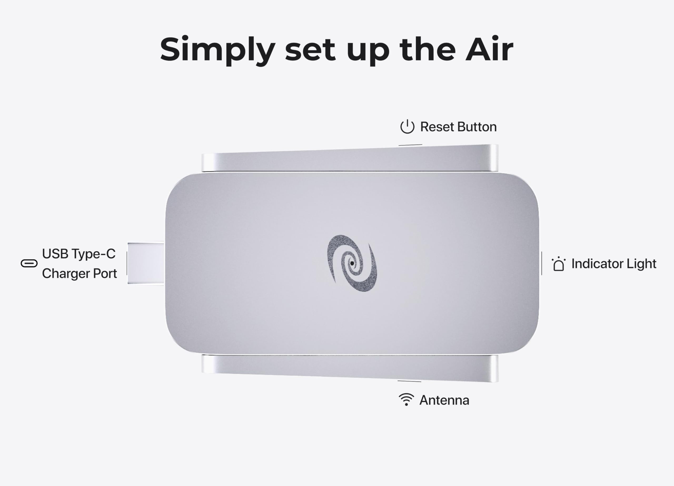 Deeper Connect Air - Portable Pocket-Sized VPN Travel Router with WireGuard & OpenVPN Support | Secure WiFi for Remote Work, Coffee Shops & Hotels