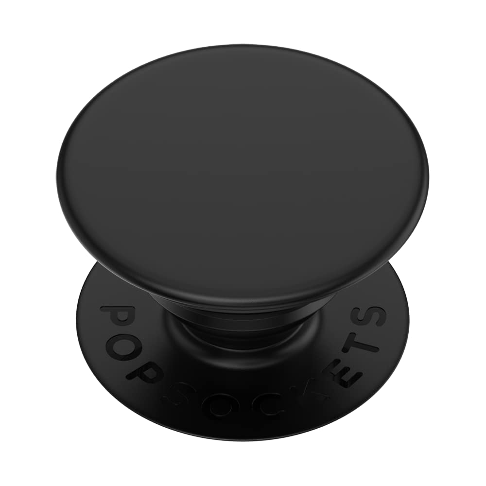 Best PopSockets Phone Grip with Expanding Kickstand - Black | Secure Phone Holder for iPhone, Samsung & Smartphones | Perfect for Selfies, Video Calls & Hands-Free Viewing