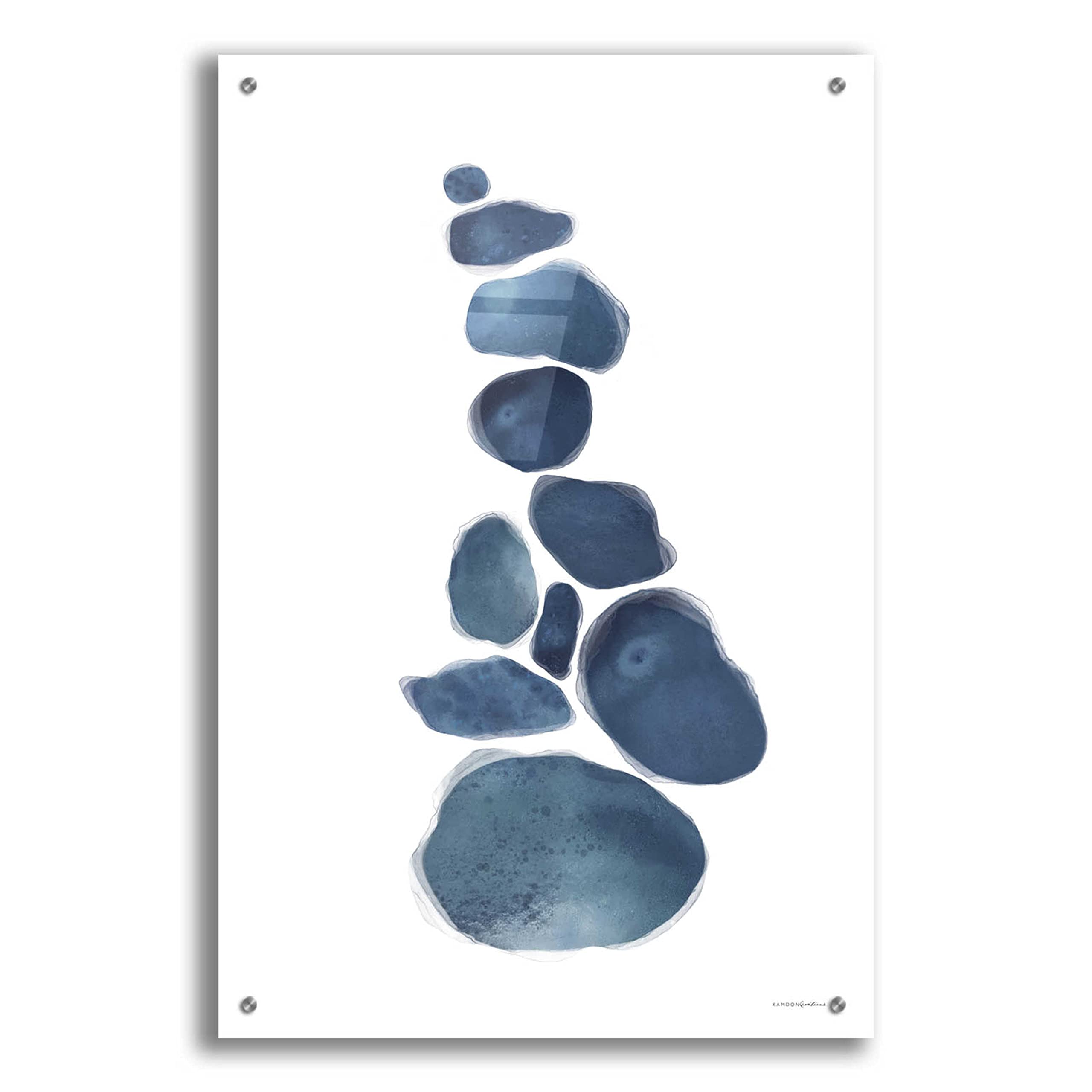 Epic 'Kilter' Acrylic Glass Wall Art by Kamdon Kreations - 24x36 Inches Modern Abstract Painting for Living Room, Bedroom & Office Decor