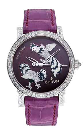 Corum Rooster Limited Edition 18K White Gold & Diamond Unisex Luxury Watch - Perfect for Gifts, Collectors & Special Occasions