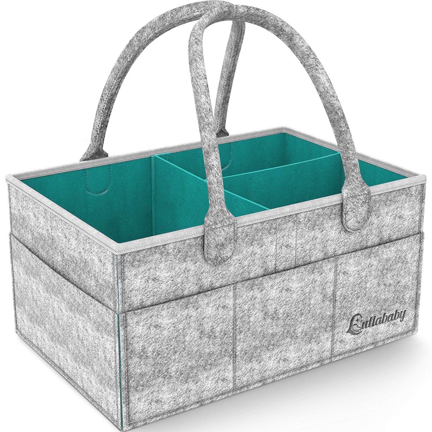 Best Baby Diaper Caddy Organizer - Portable & Foldable Nursery Storage Basket for Changing Table | Travel Car Caddy & Baby Essentials Organizer | Perfect for Home Nursery, Daycare & On-the-Go Parents