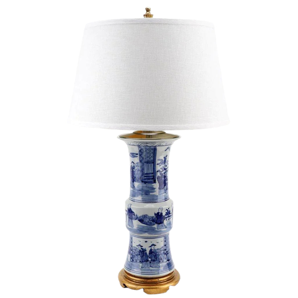 Blue and White Classic Porcelain Vase Table Lamp - Elegant Home Decor for Living Room, Bedroom & Office - Perfect for Boho, Farmhouse & Vintage Style Interiors
