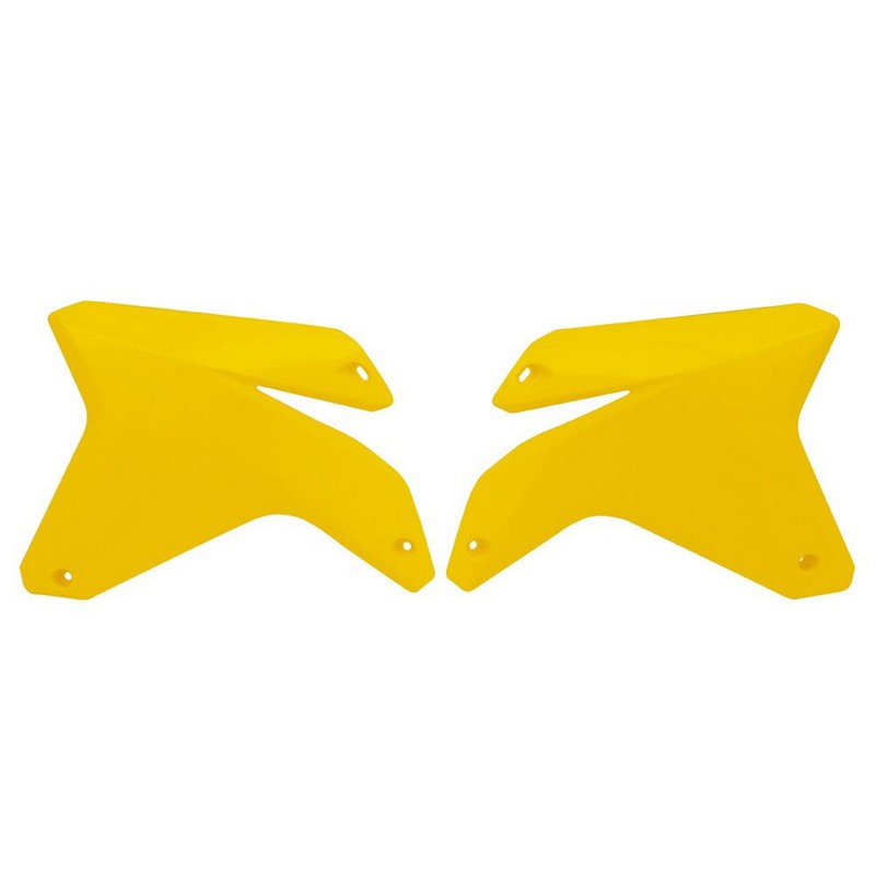 RTECH RMZ450 05-06 Yellow Radiator Shrouds - High-Performance Motorcycle Cooling Parts for Off-Road & Motocross Racing