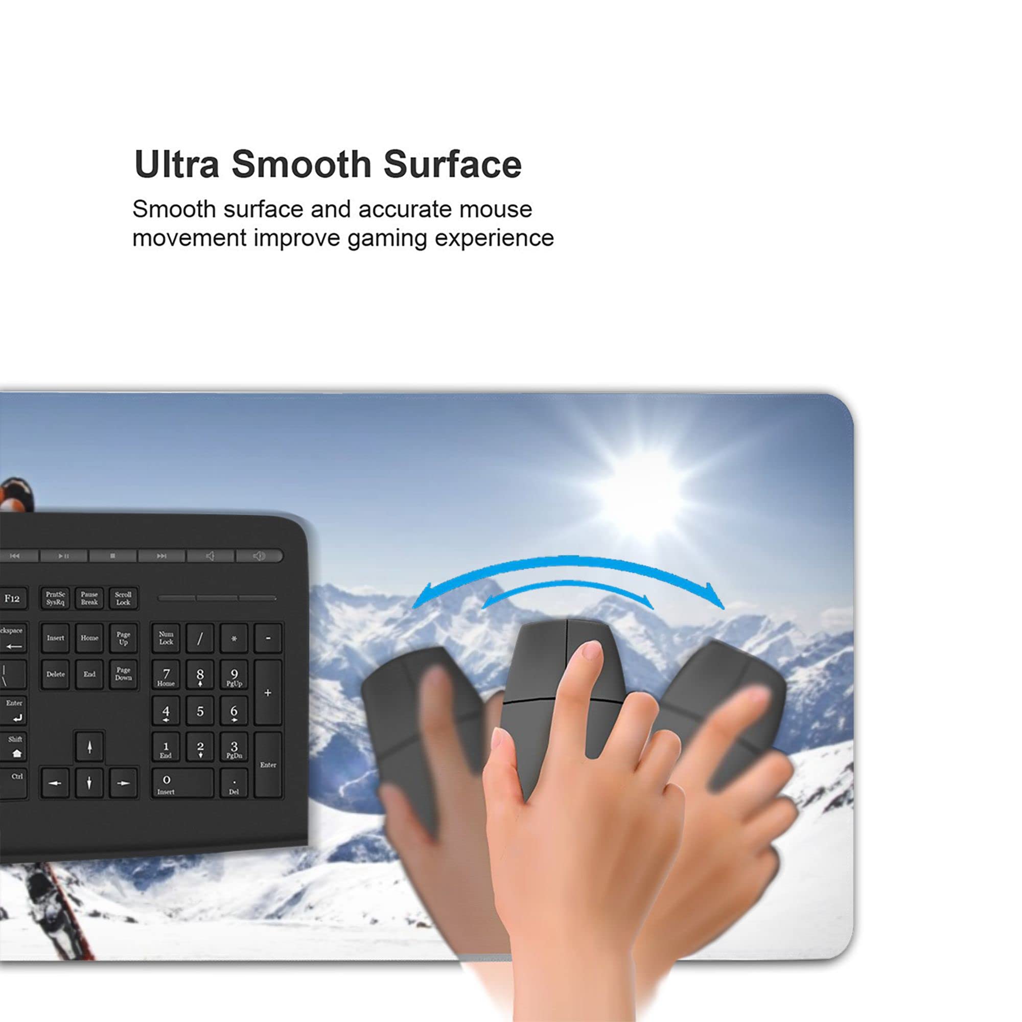 Custom Extended Gaming Mouse Pad - Personalized with Your Photo/Text, Large 35.5