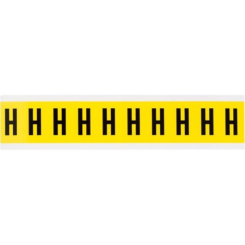 Brady 3430-H 34318 34 Series Indoor Number and Letter Cards - Pack of 50 | Office Organization, Warehouse Labeling, Facility Signage