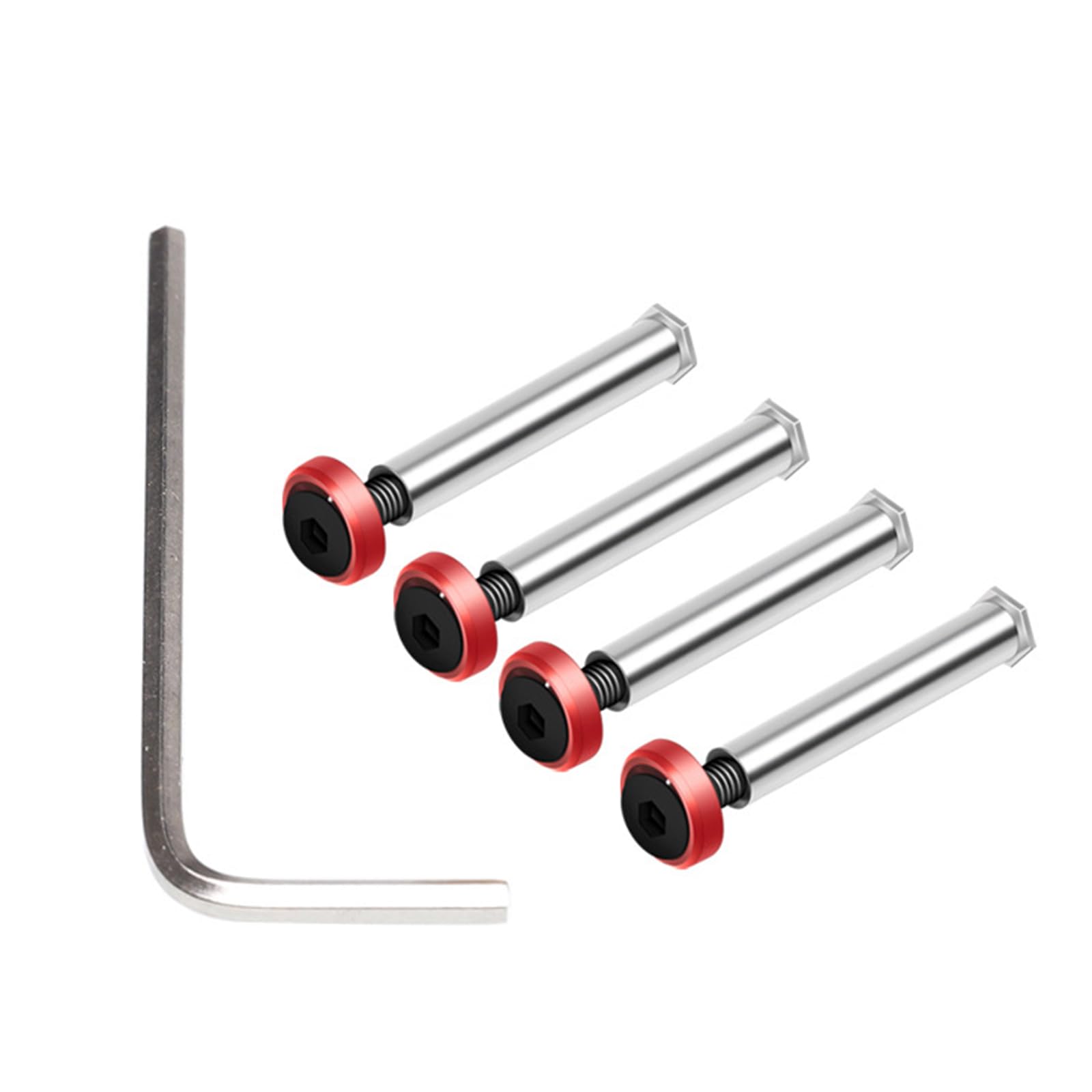 UKBZXCMWS Red Gasket CPU Fan Screws - 4 Pack Anodized Aluminum Computer Fan Mounting Screws with Easy Installation | Perfect for PC Builds, Cooling System Upgrades & DIY Computer Maintenance