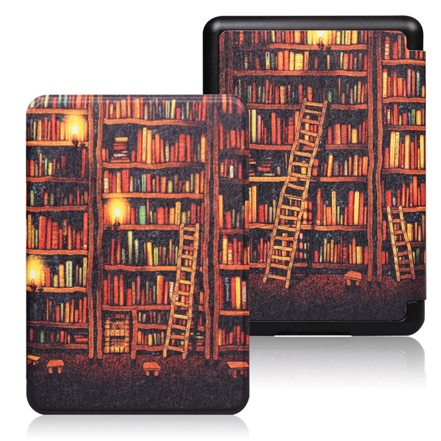 Premium PU Leather Case for Kindle Paperwhite 5th/6th/7th Generation (2012-2015 Models EY21 & DP75SDI) - Auto Sleep/Wake, Lightweight & Splash Proof Cover - Perfect for Reading at Home, Travel or Outdoor Use