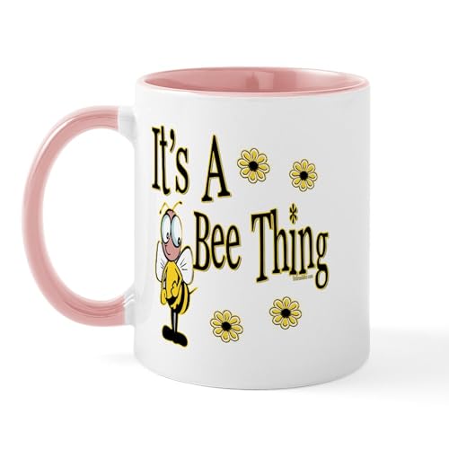 White/Pink Inside - Bee Thing! Mug