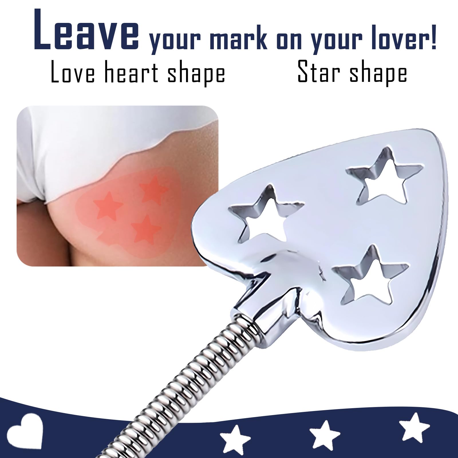 Heart-Shaped Metal BDSM Spanking Paddle - SM Restraint Toy for Couples, Role Play Accessories & Fetish Bondage Play | Perfect for Fantasy Flirting, Adult Play & Sensual Exploration