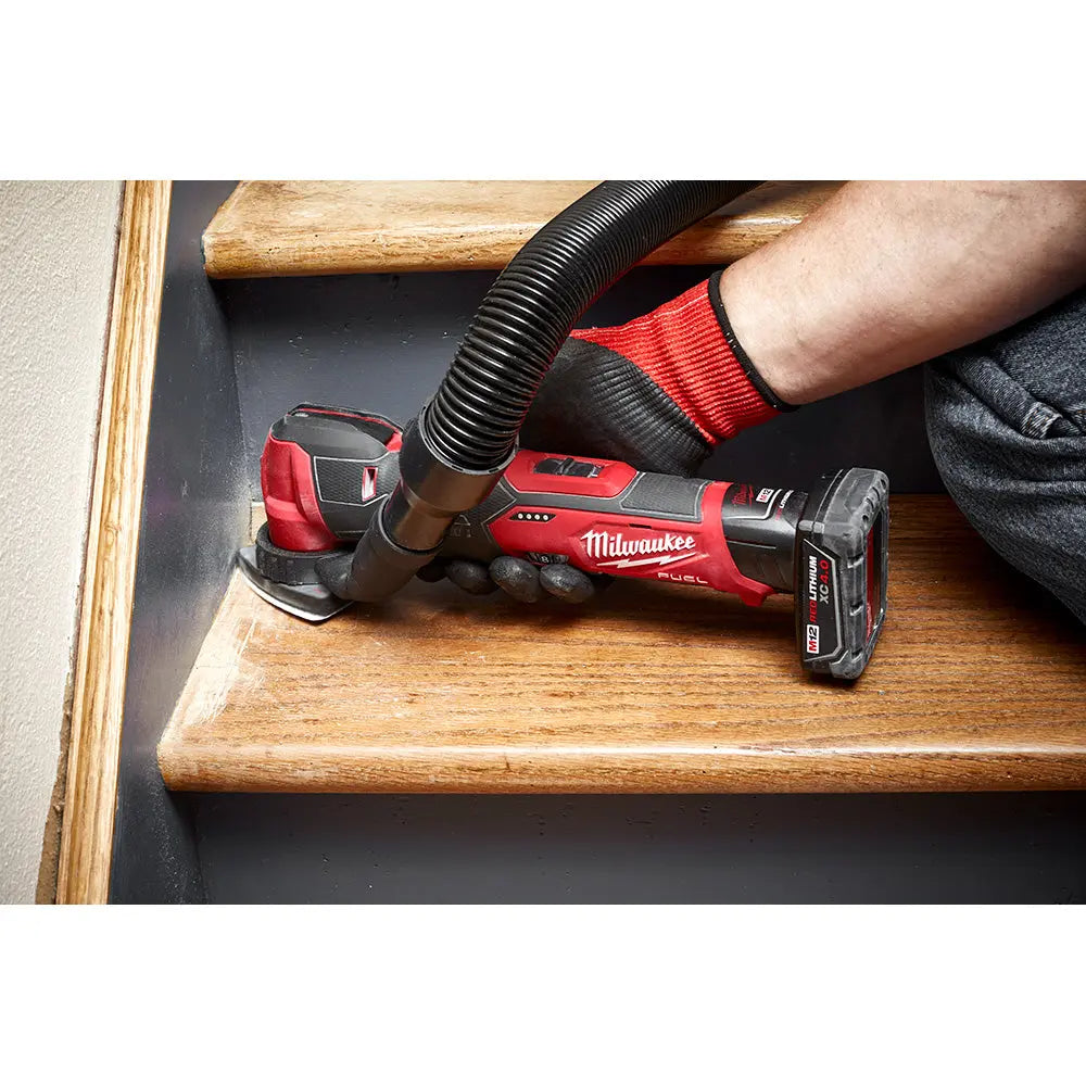 Milwaukee 2526-20 M12 FUEL Oscillating Multi-Tool Kit - Cordless Power Tool for Cutting, Sanding, Scraping - Perfect for DIY Projects, Home Renovation & Professional Construction Work