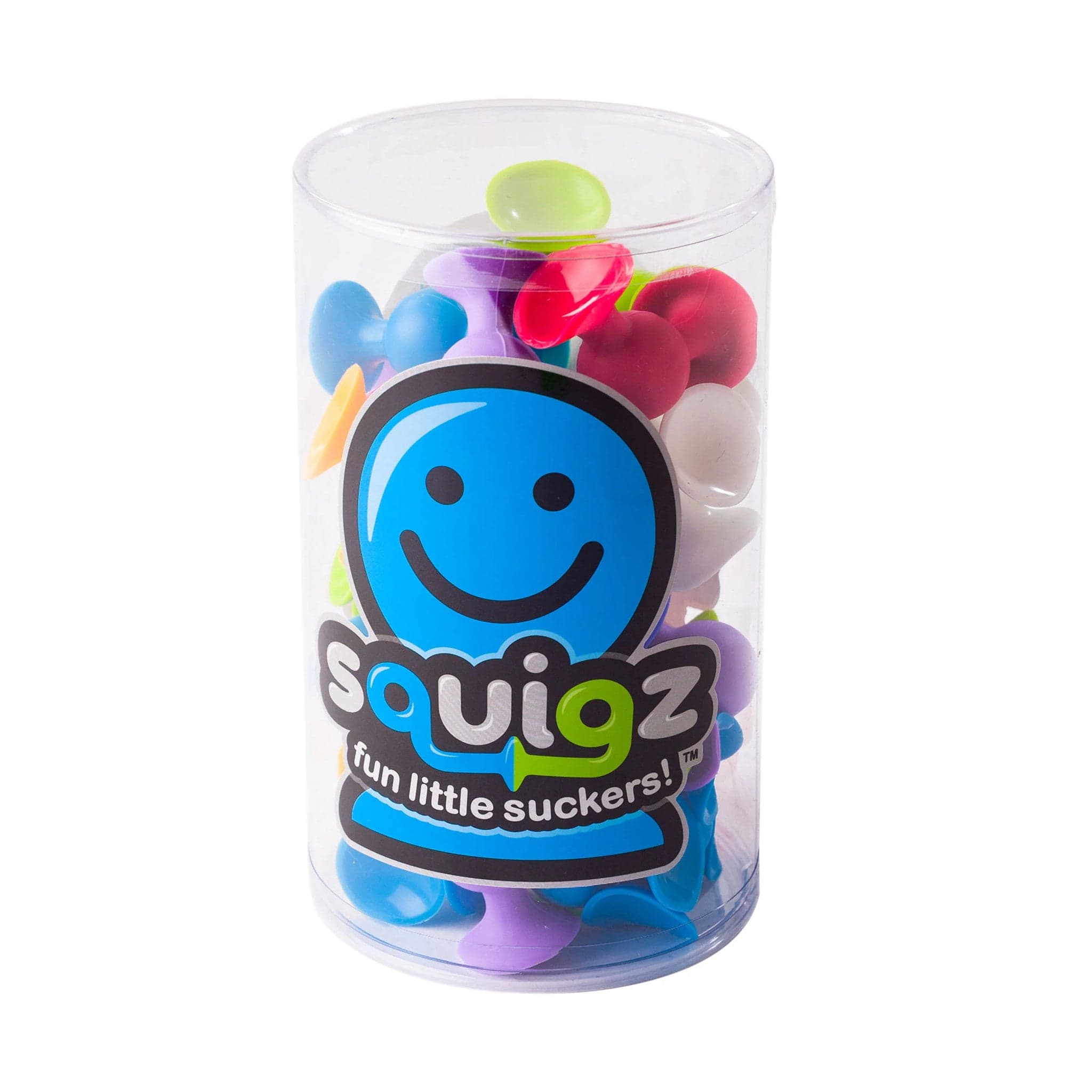 Fat Brain Toys Squigz Starter Set - 24-Piece Creative Building Toy for Kids, STEM Learning & Sensory Play - Perfect for Home, Classroom & Travel Activities