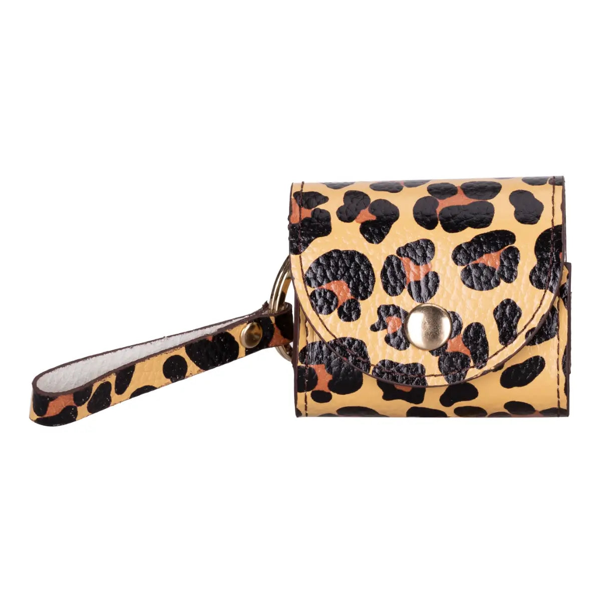 Leopard Print Leather AirPods Case - Stylish Protective Cover for AirPods 1/2/3 & Pro - Perfect for Travel, Work, and Everyday Use