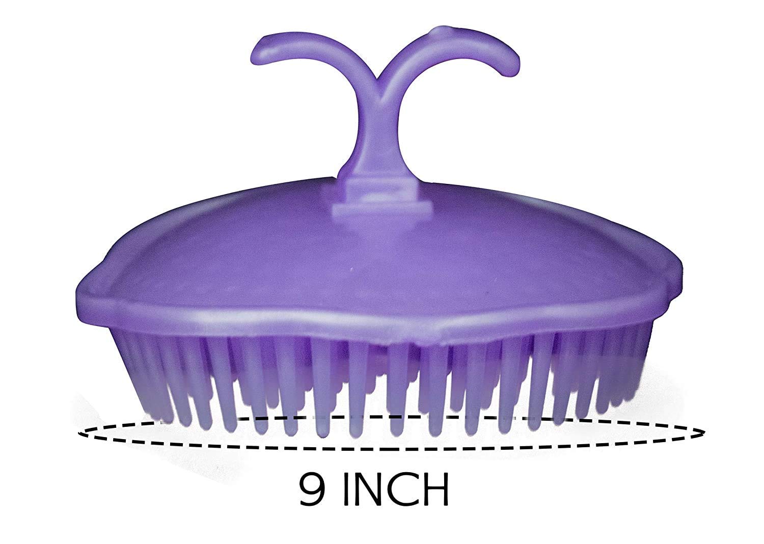 BriKSHi Portable Pocket Round Shampoo Scalp Massager & Hair Brush - 4 Pack Multicolor Hair Care Set for Travel, Home & Salon Use