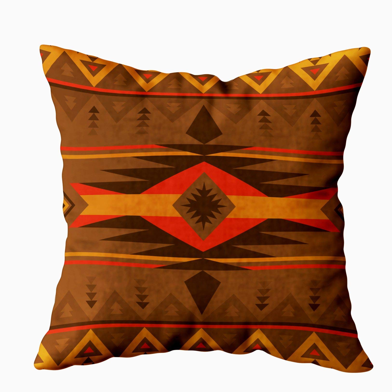 Vibrant 22x22 Inch Halloween Throw Pillow Covers - Southwestern Ethnic Pattern, Soft Luxury Coral Design for Modern Sofa | Perfect for Living Room, Bedroom Decor, Mothers Day Gift, Unisex Adult & Teen Girls