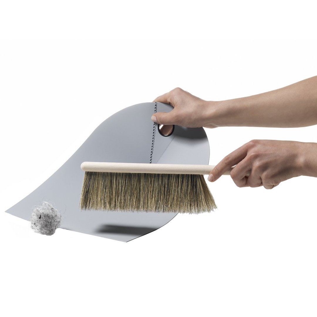 6-Pack Heavy Duty Dustpan and Broom Set for Home Cleaning - Non-Slip Handle, Sturdy Plastic Broom with Dustpan for Kitchen, Garage, Office, and Outdoor Use