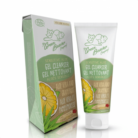 Green Beaver Sensitive Aloe Vera Gel Cleanser 120ml - Gentle Face Wash for Dry & Sensitive Skin - Perfect for Daily Skincare Routine & Post-Sun Care
