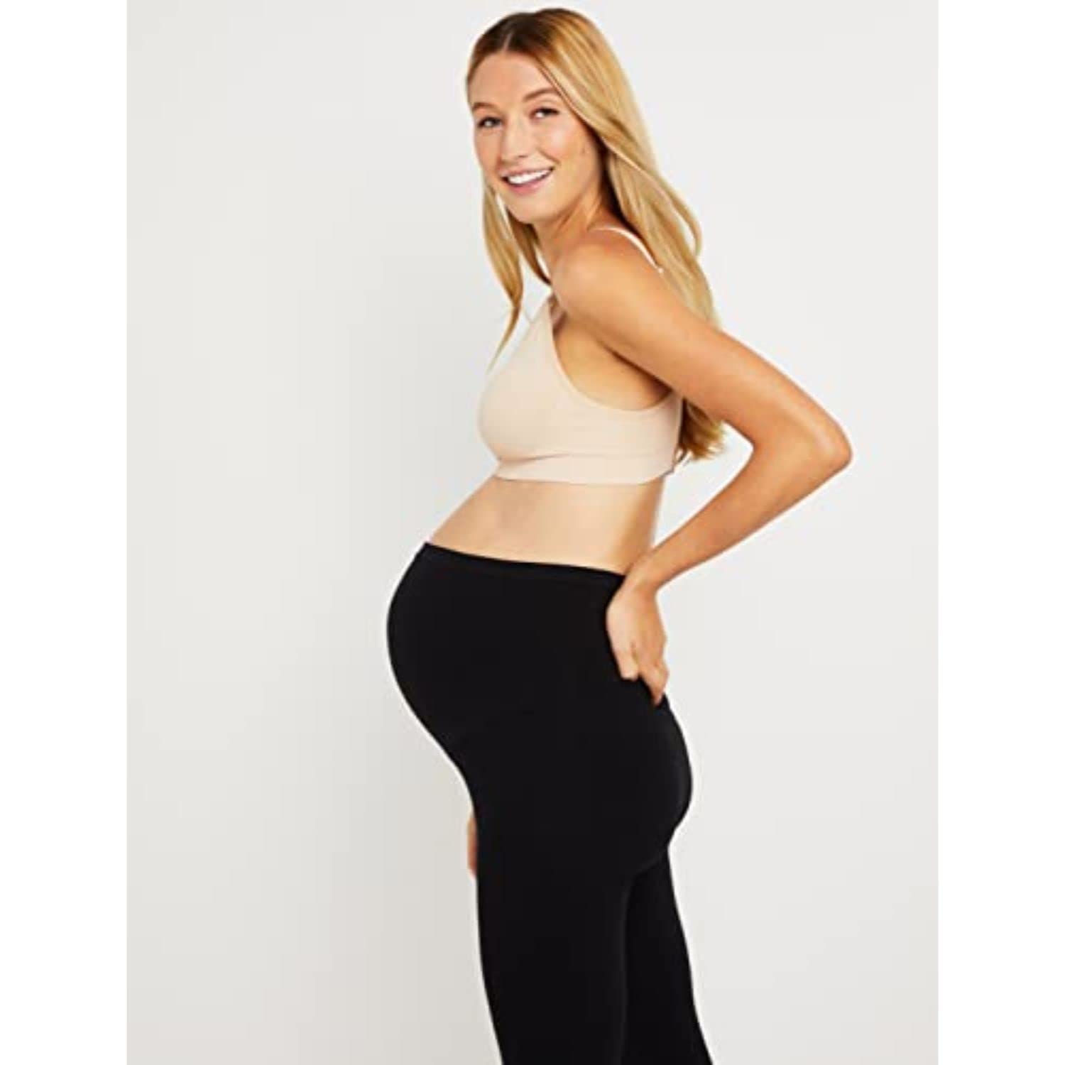 Motherhood Maternity Women's Seamless Maternity & Nursing Bra with Brrr° Triple Chill Technology - A-D+ Cups for Missy & Plus Sizes | Comfortable Support for Pregnancy & Breastfeeding | Perfect for Everyday Wear & Nighttime Nursing