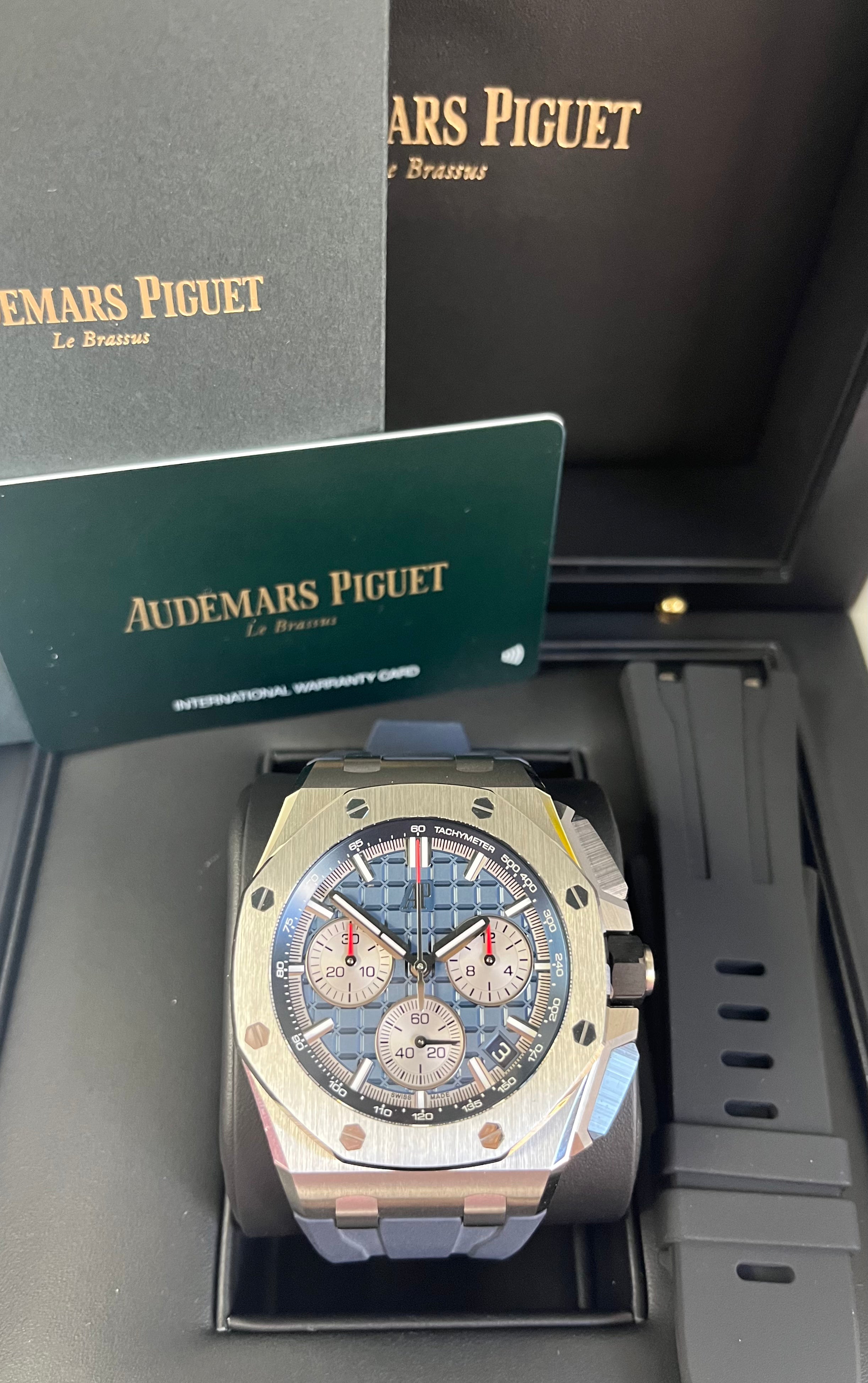 Audemars Piguet Royal Oak Offshore 43mm Titanium Watch (Ref#26420TI.OO.A027CA.01) - Luxury Men's Sports Chronograph for Business & Formal Occasions