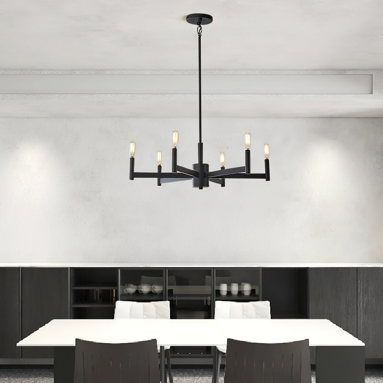 Anouk Modern Crystal Chandelier - Elegant Ceiling Light Fixture for Dining Room, Living Room & Bedroom Decor